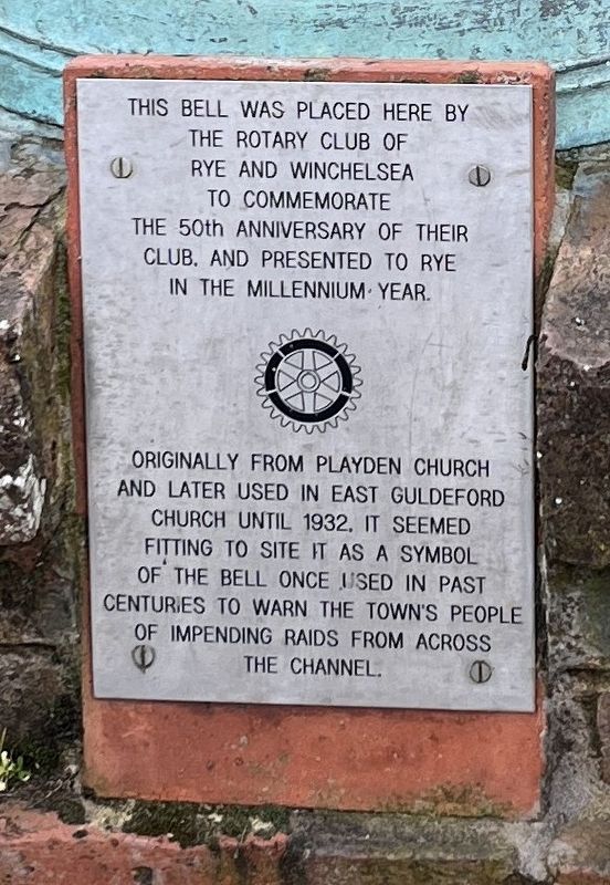 Playden Church Bell Marker image. Click for full size.