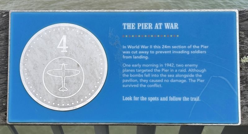 The Pier at War Marker. Click for full size. The Pier at War Marker image. Click for full size.