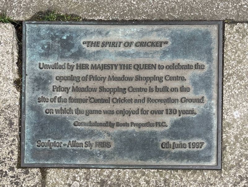 The Spirit of Cricket Marker. Click for full size. The Spirit of Cricket Marker image. Click for full size.