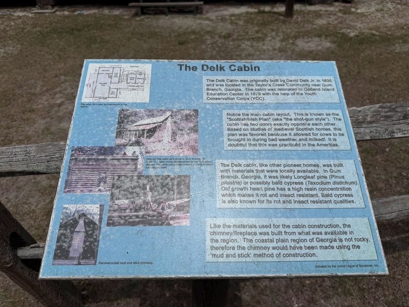 The Delk Cabin Marker image. Click for full size.