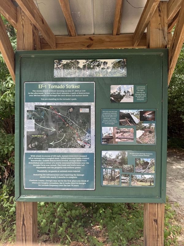 EF-1 Tornado Strikes! Marker image. Click for full size.