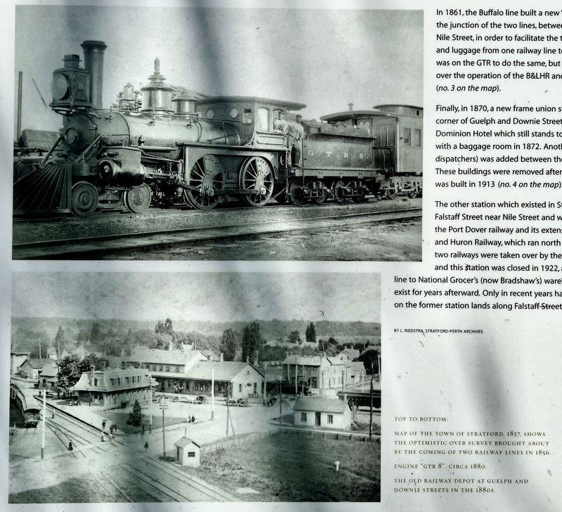 Stratford’s Railway Industry marker photos and captions detail (reverse bottom). Click for full size. Stratford’s Railway Industry marker photos and captions detail (reverse bottom) image. Click for full size.