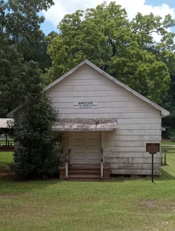 Antioch Primitive Baptist Church Marker. Click for full size. Antioch Primitive Baptist Church Marker image. Click for full size.