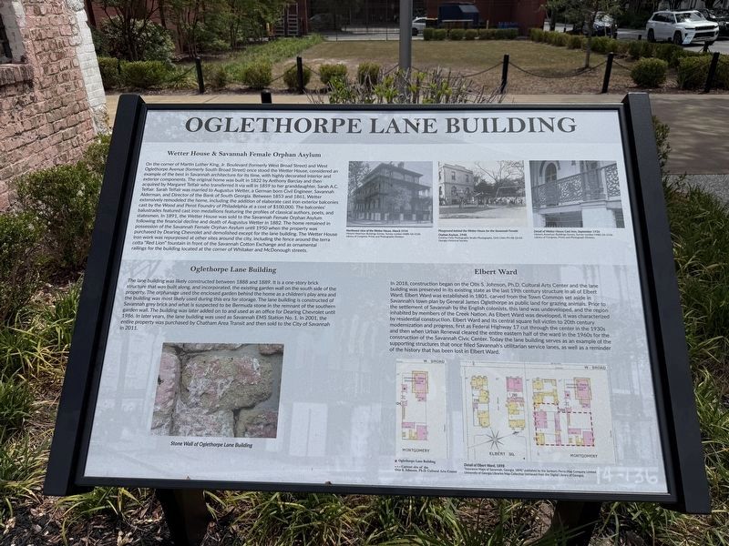 Oglethorpe Lane Building Marker image. Click for full size.
