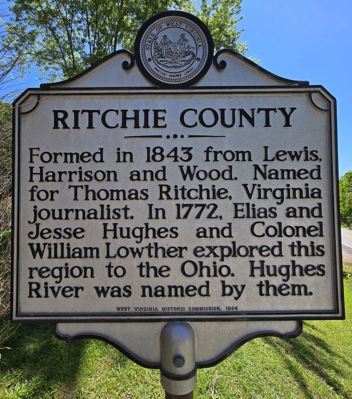 Pleasants County / Ritchie County Marker. Click for full size. Pleasants County / Ritchie County Marker image. Click for full size.