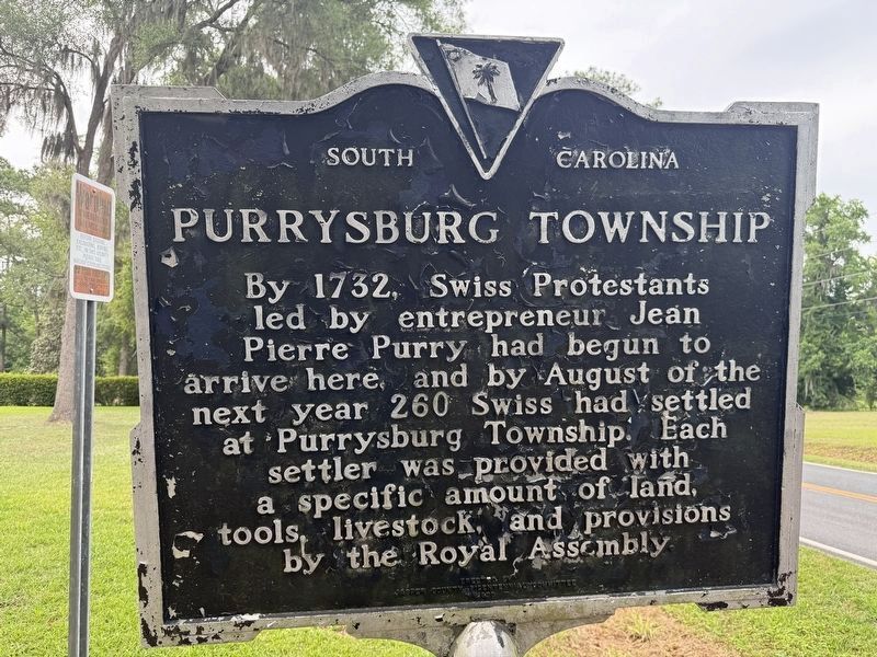 Purrysburg Township Marker image. Click for full size.