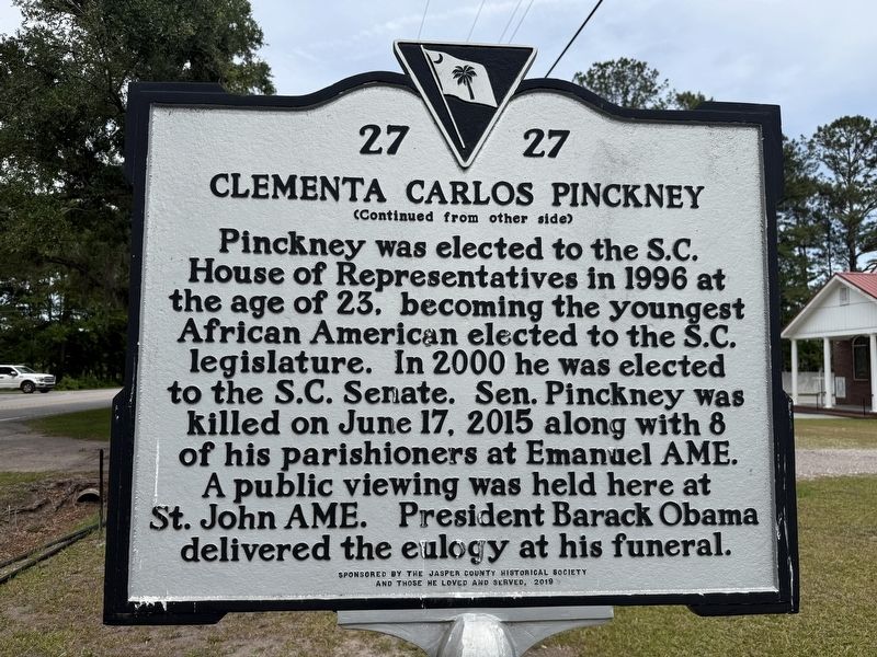 Clementa Carlos Pinckney Marker image. Click for full size.