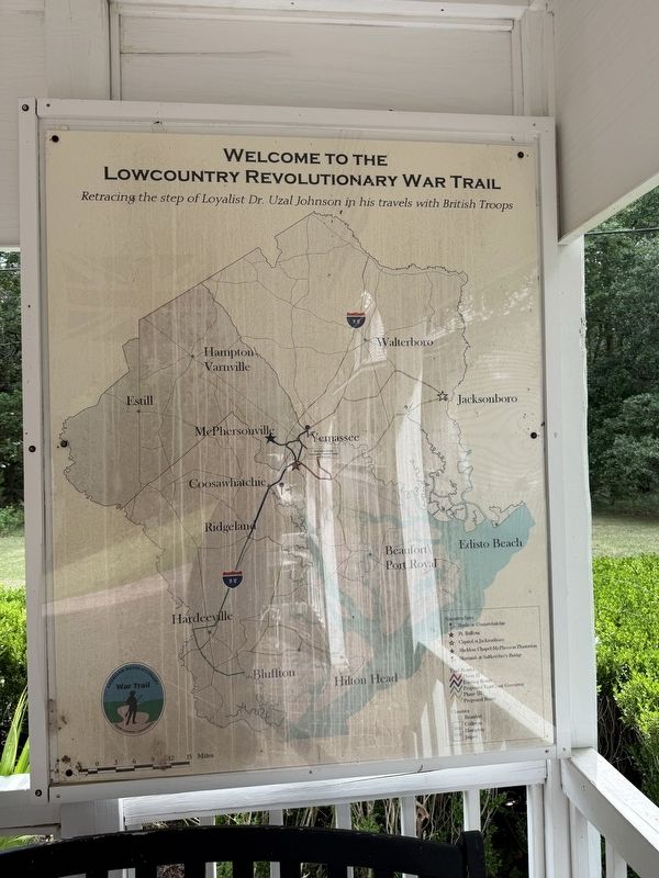 Nearby map showing the Lowcountry Revolutionary War Trail. Click for full size. Nearby map showing the Lowcountry Revolutionary War Trail image. Click for full size.