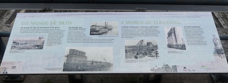 Un Monde de Silos / A World of Elevators Marker image. Click for full size.