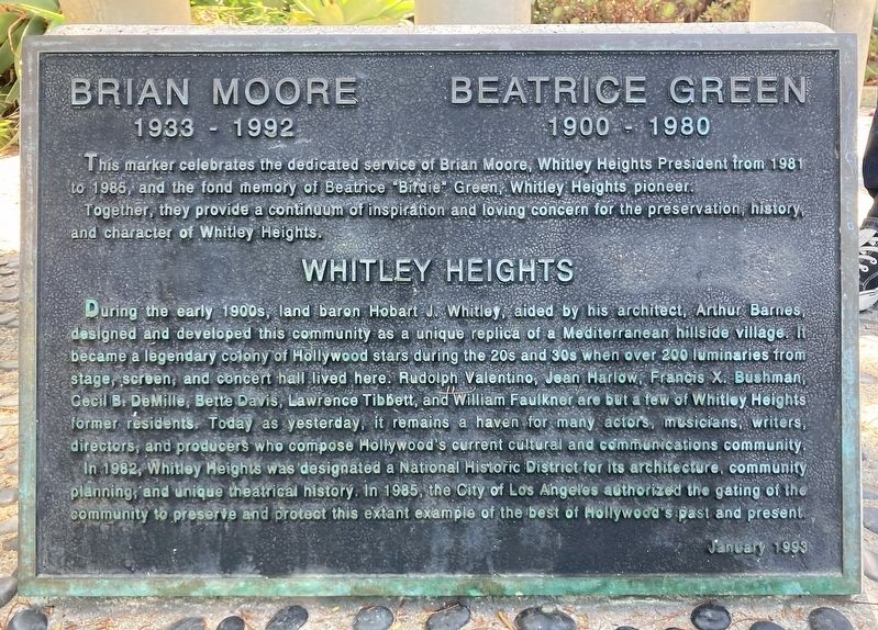 Whitley Heights Marker image. Click for full size.