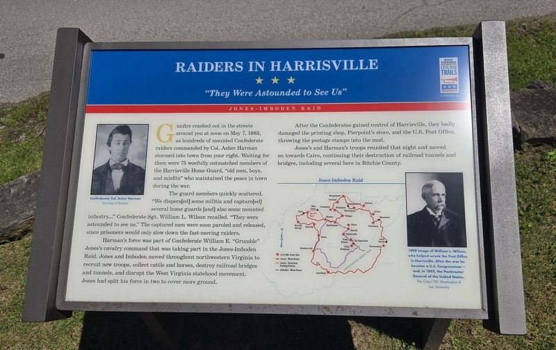Raiders In Harrisville Marker image. Click for full size.