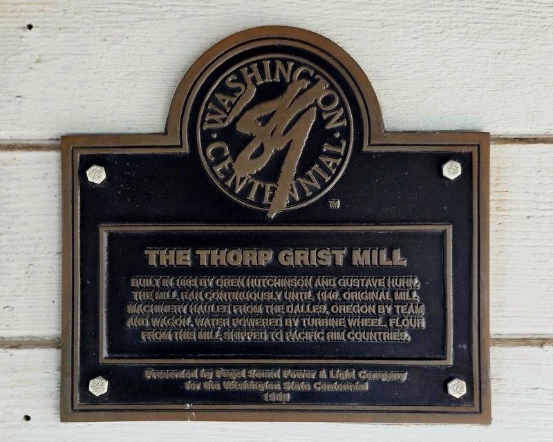 The Thorp Grist Mill Marker image. Click for full size.