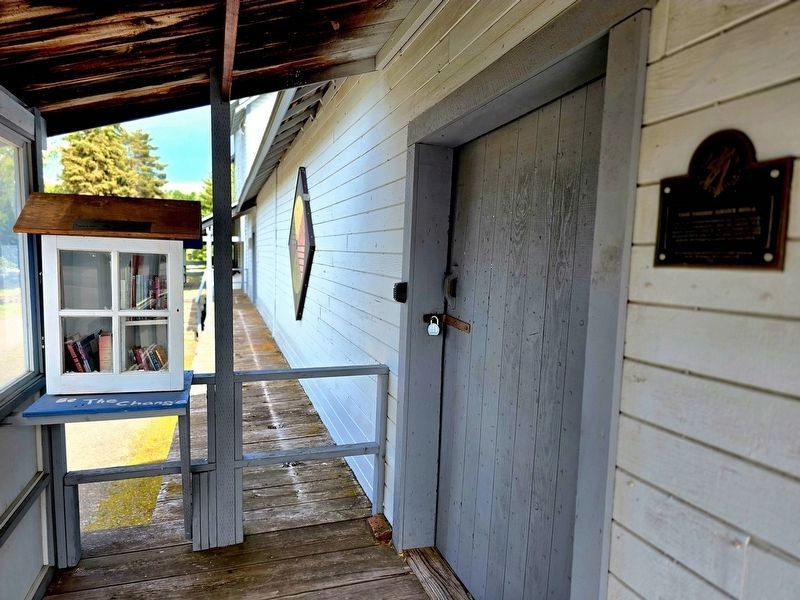 Front door at the Thorp Grist Mill image. Click for full size.