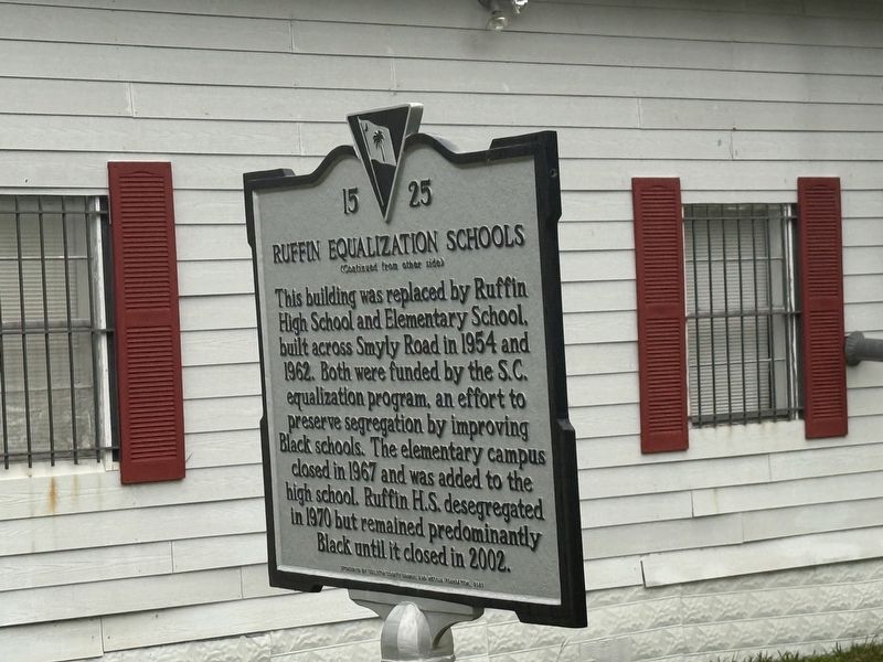 Ruffin Equalization Schools side of the marker image. Click for full size.