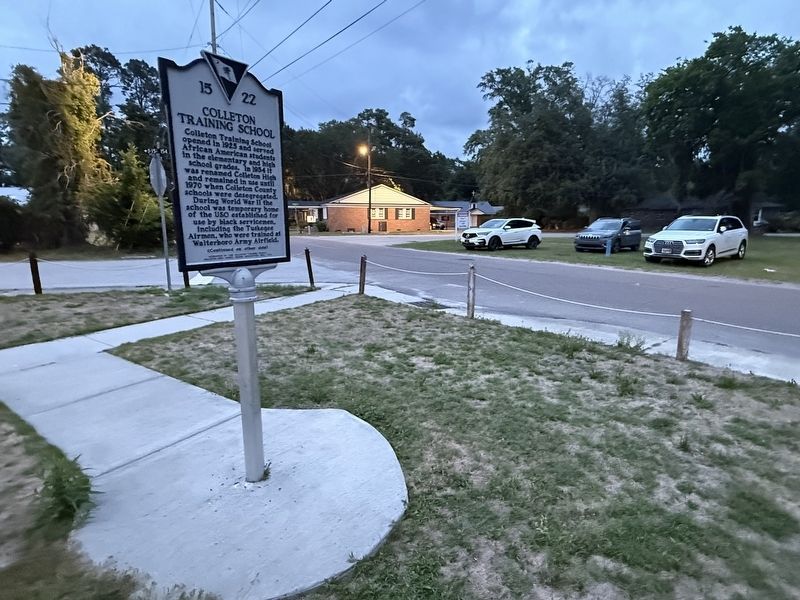 Colleton Training School / Gruber Street USO Marker. Click for full size. Colleton Training School / Gruber Street USO Marker image. Click for full size.