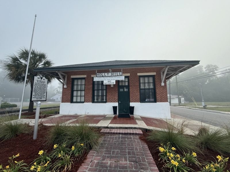 The Holly Hill Train Depot. Click for full size. The Holly Hill Train Depot image. Click for full size.