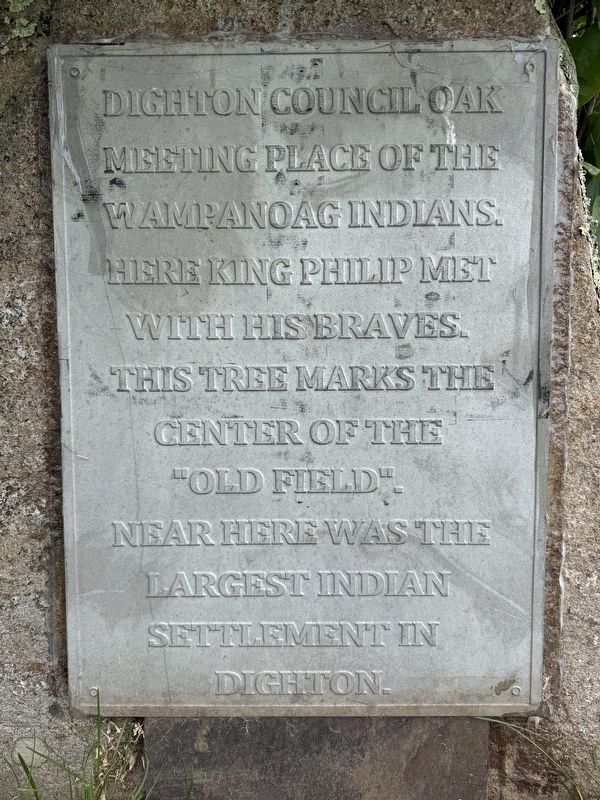 Dighton Council Oak Marker image. Click for full size.