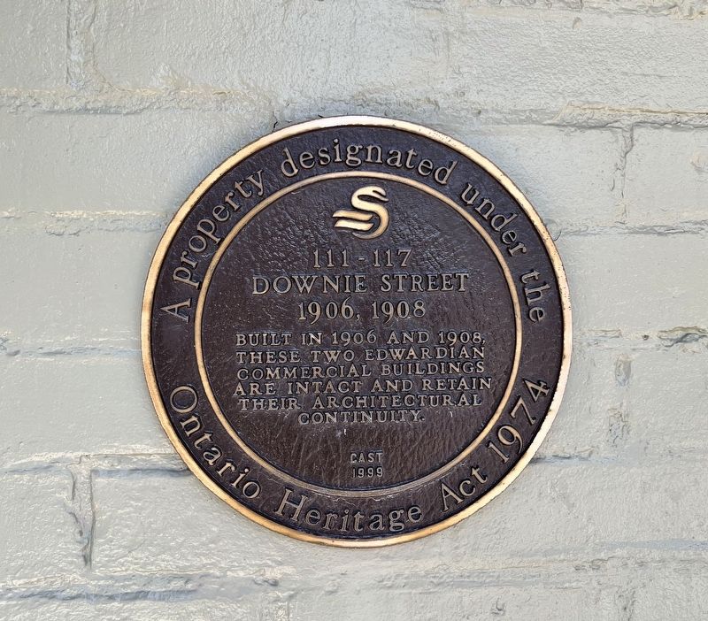 111-117 Downie Street Marker image. Click for full size.