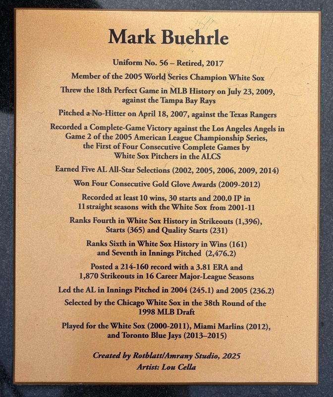 Mark Buerhle Marker image. Click for full size.