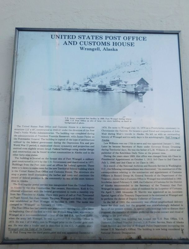 United States Post Office and Customs House Marker image. Click for full size.