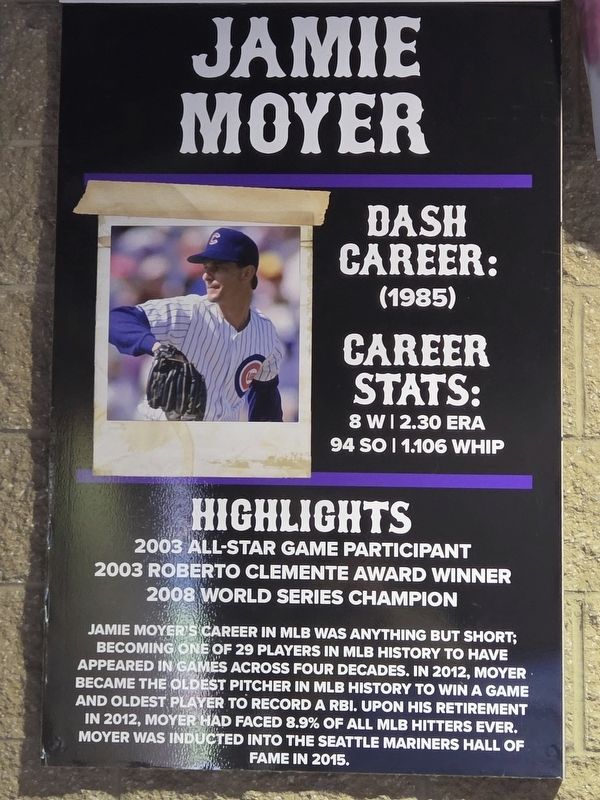 Jamie Moyer Marker image. Click for full size.