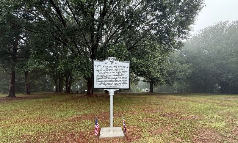Battle of Eutaw Springs Marker image. Click for full size.