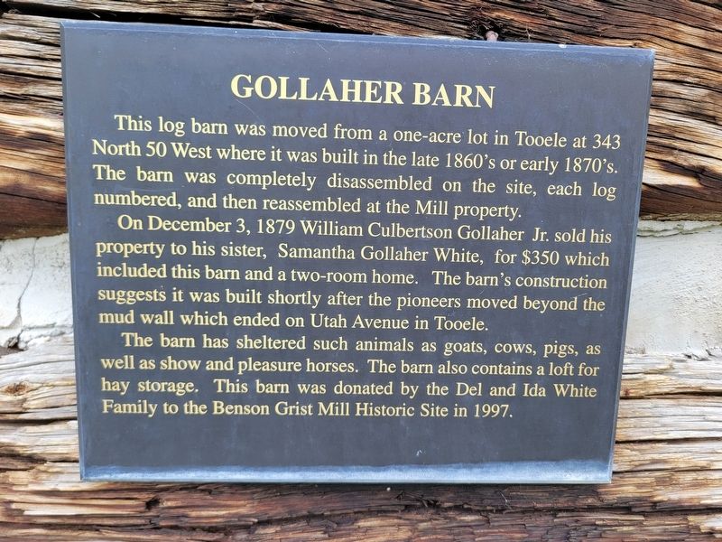 Gollaher Barn Marker image. Click for full size.