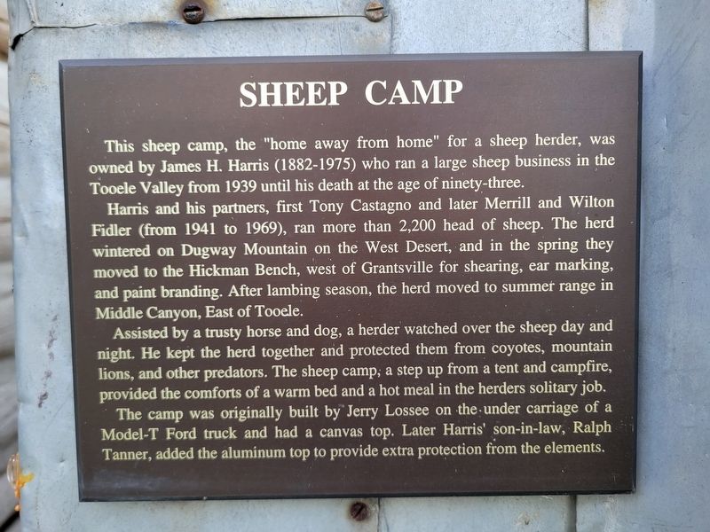 Sheep Camp Marker image. Click for full size.