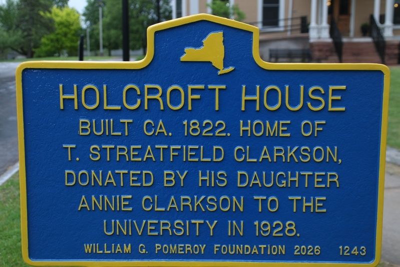 Holcroft House Marker image. Click for full size.