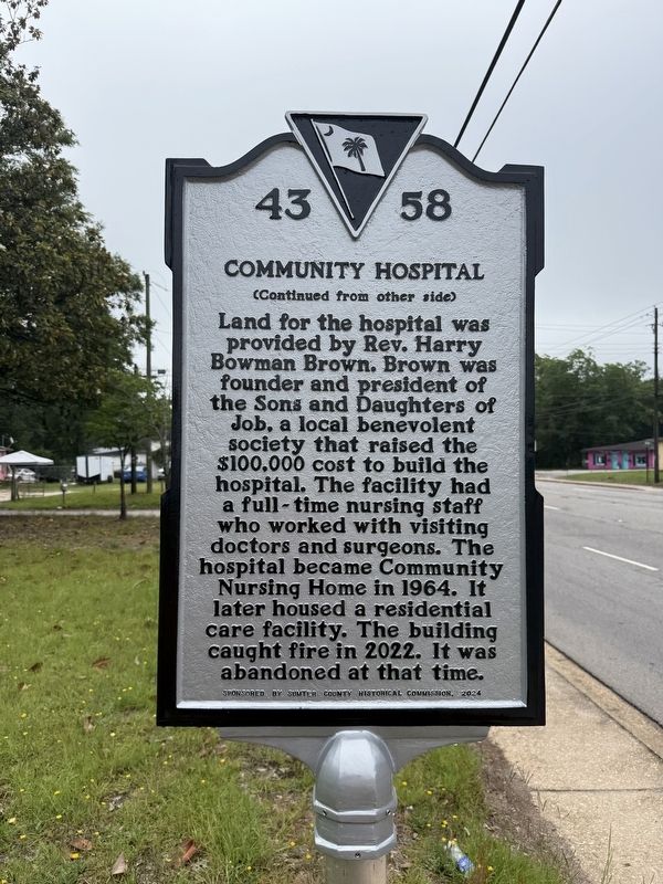 Community Hospital Marker image. Click for full size.