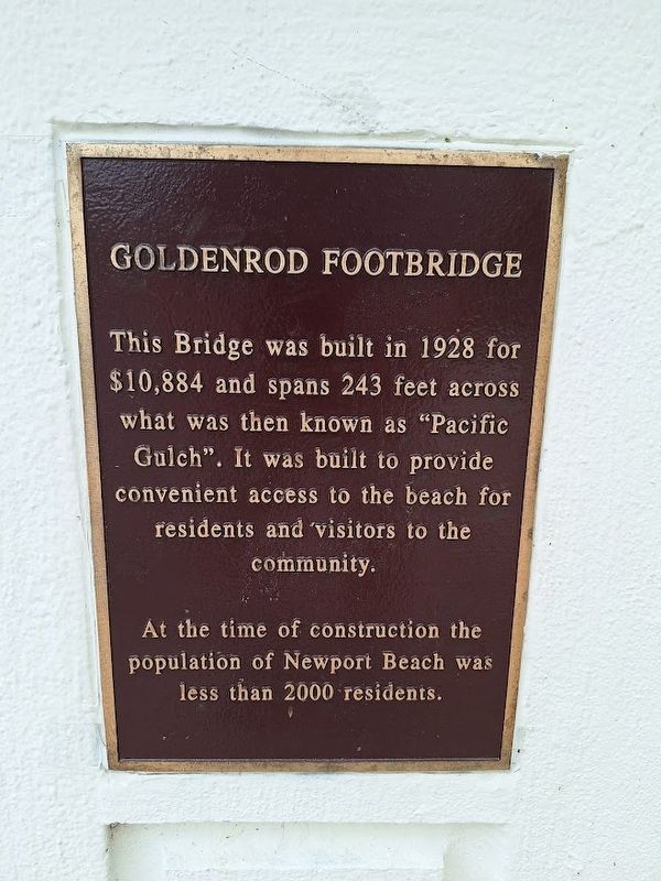 Goldenrod Footbridge Marker image. Click for full size.