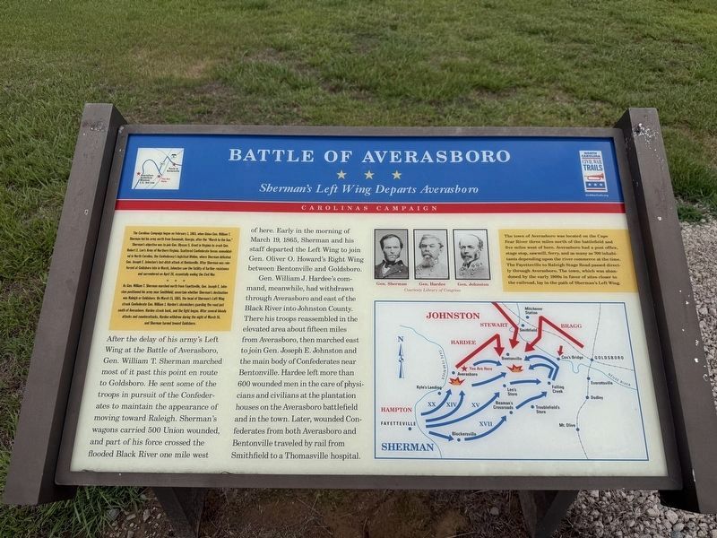 Battle of Averasboro Marker image. Click for full size.