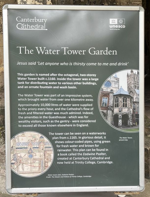 The Water Tower Garden Marker image. Click for full size.