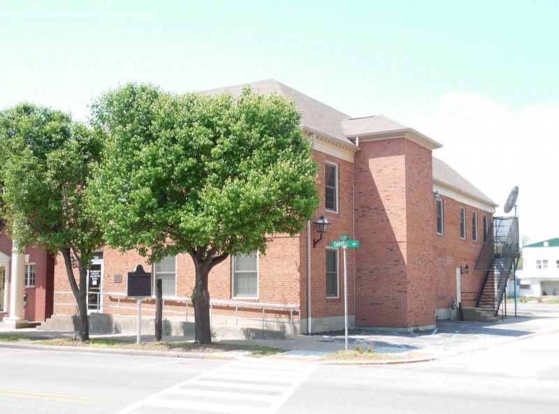 Harrison County Jail & Marker. Click for full size. Harrison County Jail & Marker image. Click for full size.