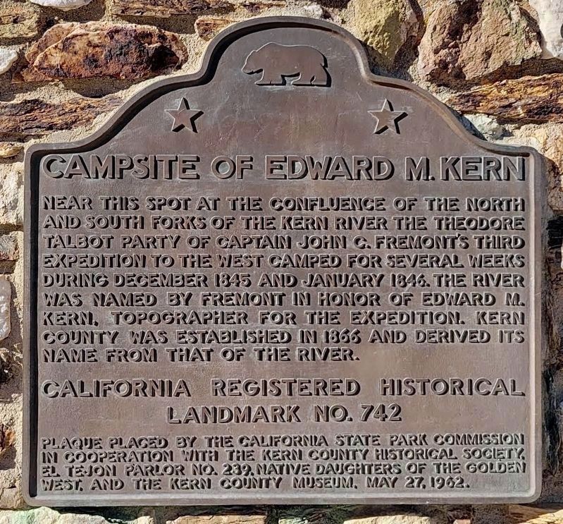 Campsite of Edward Kern Marker image. Click for full size.