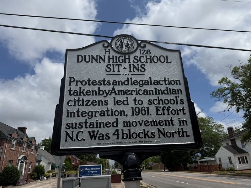 Dunn High School Sit-Ins Marker image. Click for full size.