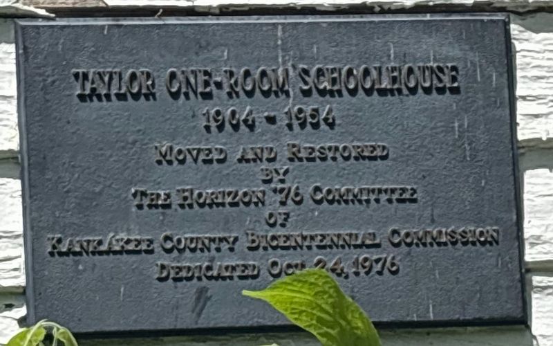 Taylor One-Room Schoolhouse Marker. Click for full size. Taylor One-Room Schoolhouse Marker image. Click for full size.