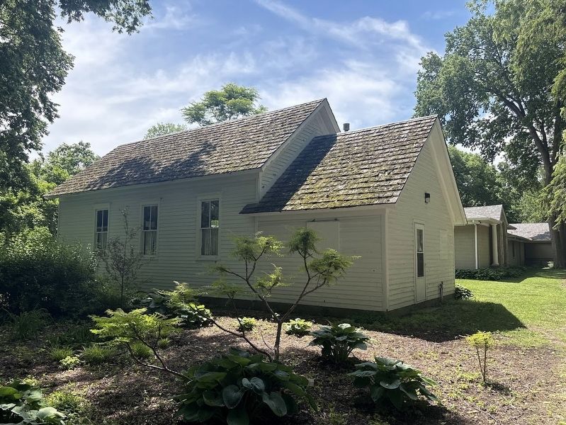 Rear view of the schoolhouse. Click for full size. Rear view of the schoolhouse image. Click for full size.