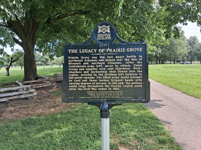The Legacy of Prairie Grove Marker image. Click for full size.