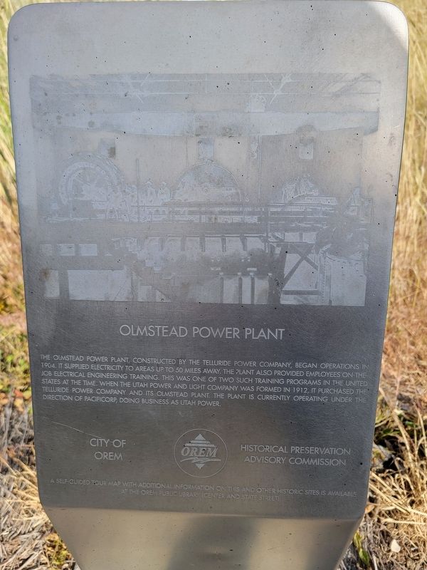 Olmstead Power Plant Marker image. Click for full size.