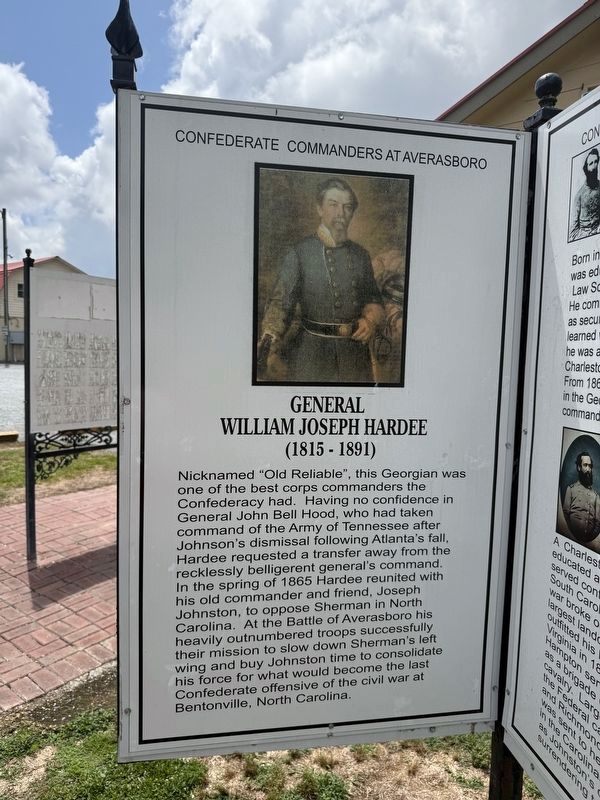 Confederate Commanders at Averasboro panel image. Click for full size.