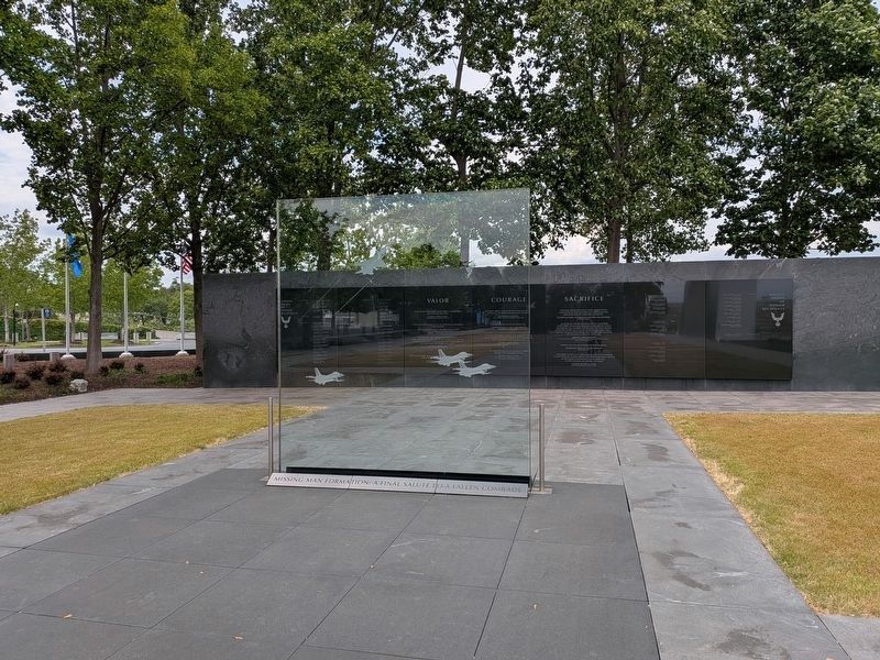 Air Force Memorial North Wall & Missing Man Formation Contemplation Pane image. Click for full size.