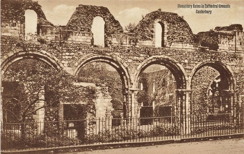 The Infirmary Ruins - more than a century earlier image. Click for full size.
