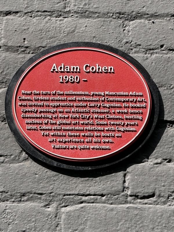 Adam Cohen Marker. Click for full size. Adam Cohen Marker image. Click for full size.