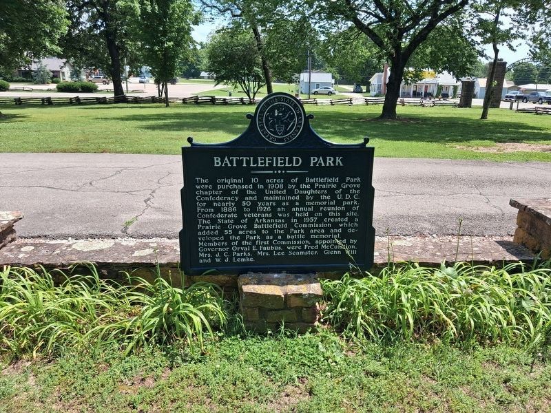 Battlefield Park Marker. Click for full size. Battlefield Park Marker image. Click for full size.