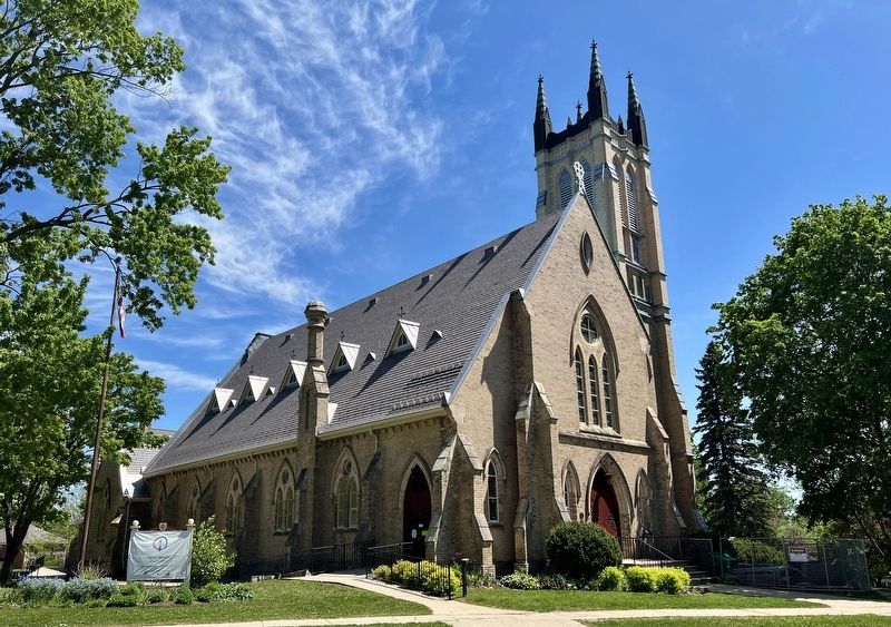 The present St. James Anglican Church (now Holy Trinity), 2026 image. Click for full size.