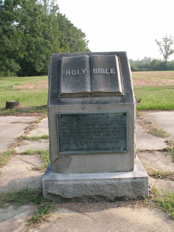 Christian Church Marker. Click for full size. Christian Church Marker image. Click for full size.