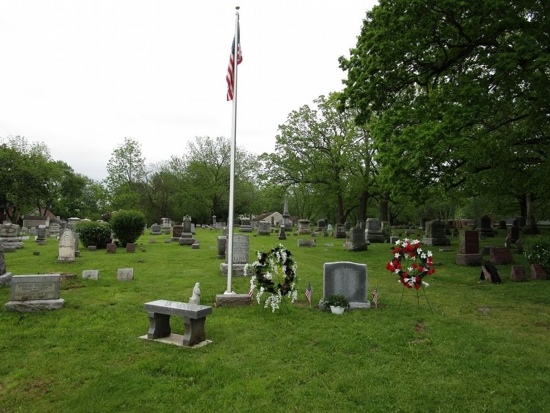 Veterans in Lewiston Village Cemetery By War Fought In Marker image. Click for full size.