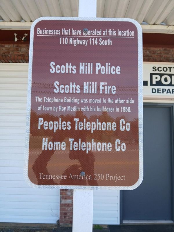 Scotts Hill Police Marker image. Click for full size.