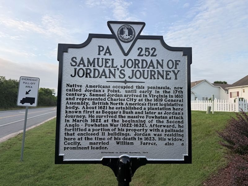 Samuel Jordan of Jordan's Journey Marker image. Click for full size.